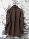 AVIVA JIFEI XUE 25 Autumn and Winter Simple Shirt / Layered Balloon Skirt AJX-FW25-ES-USCT-Umber Stripe Top